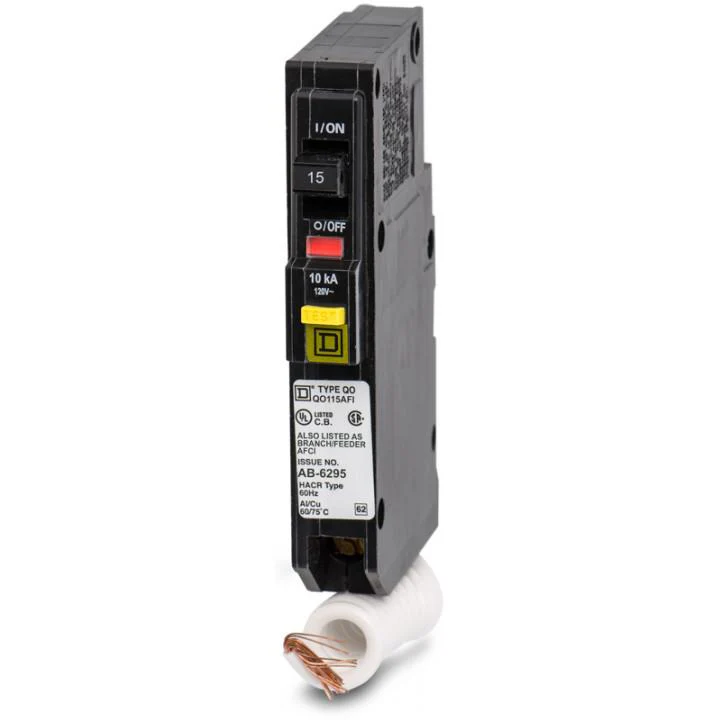 QO115AFI - Square D - 15 Amp AFCI Circuit Breaker