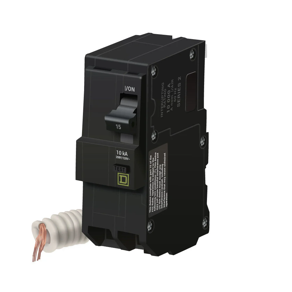 QO215EPD - Square D - 15 Amp GFEP Circuit Breaker - Image 2