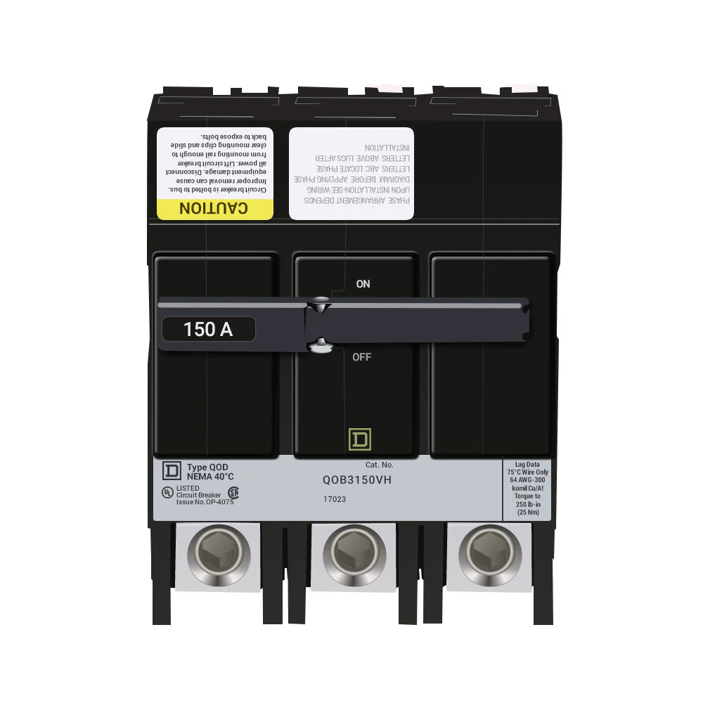 QOB3150VH - Square D - 150 Amp 22kA Circuit Breaker - Image 4