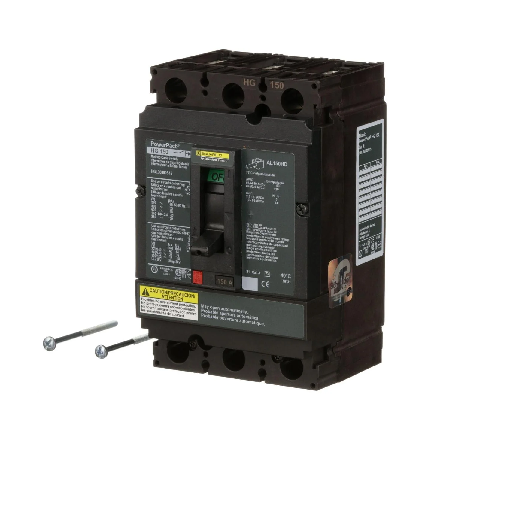 HGL36000S15 - Square D - Molded Case Circuit Breakers - Image 3