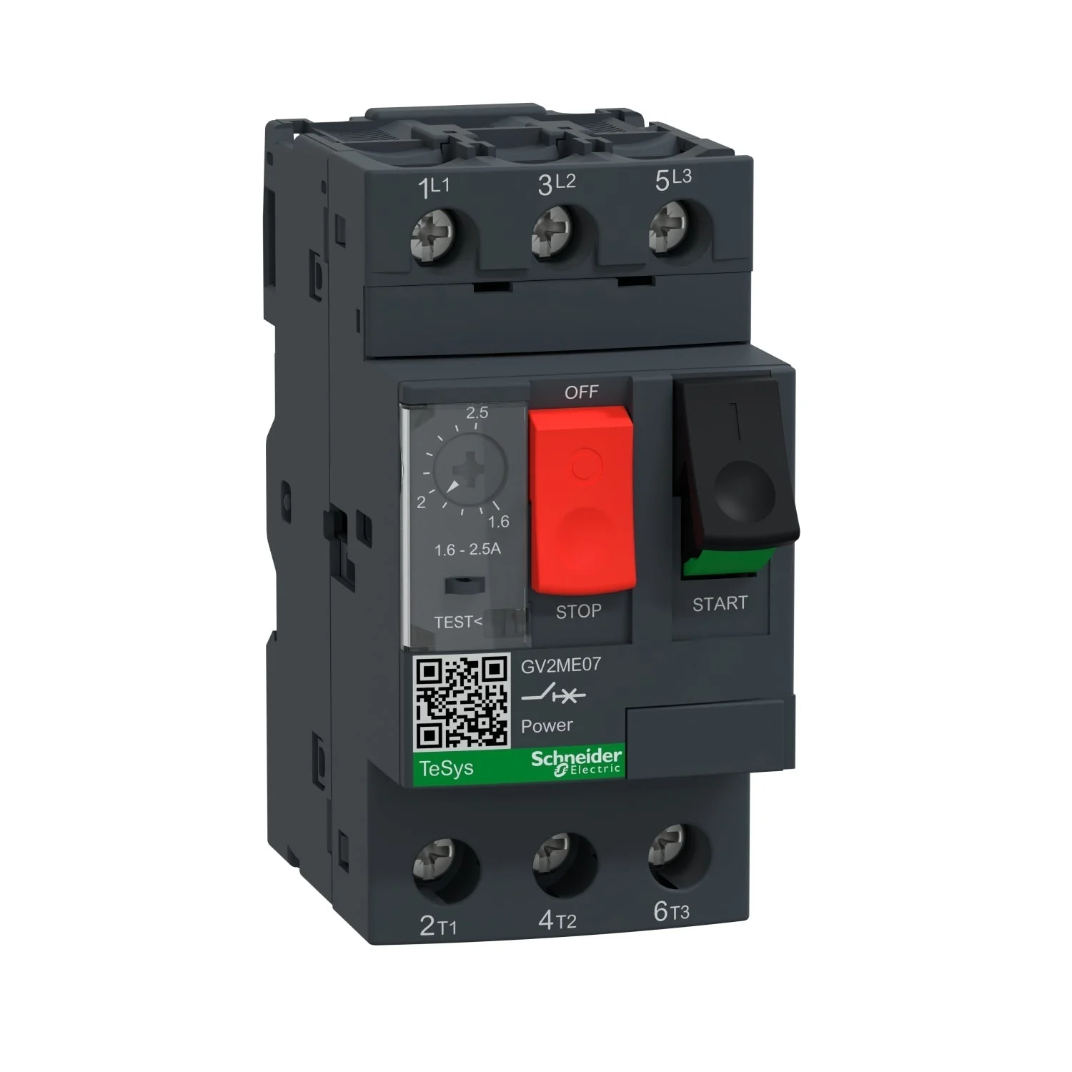 GV2ME07 - Square D - 2 Amp Electric Motor Starter