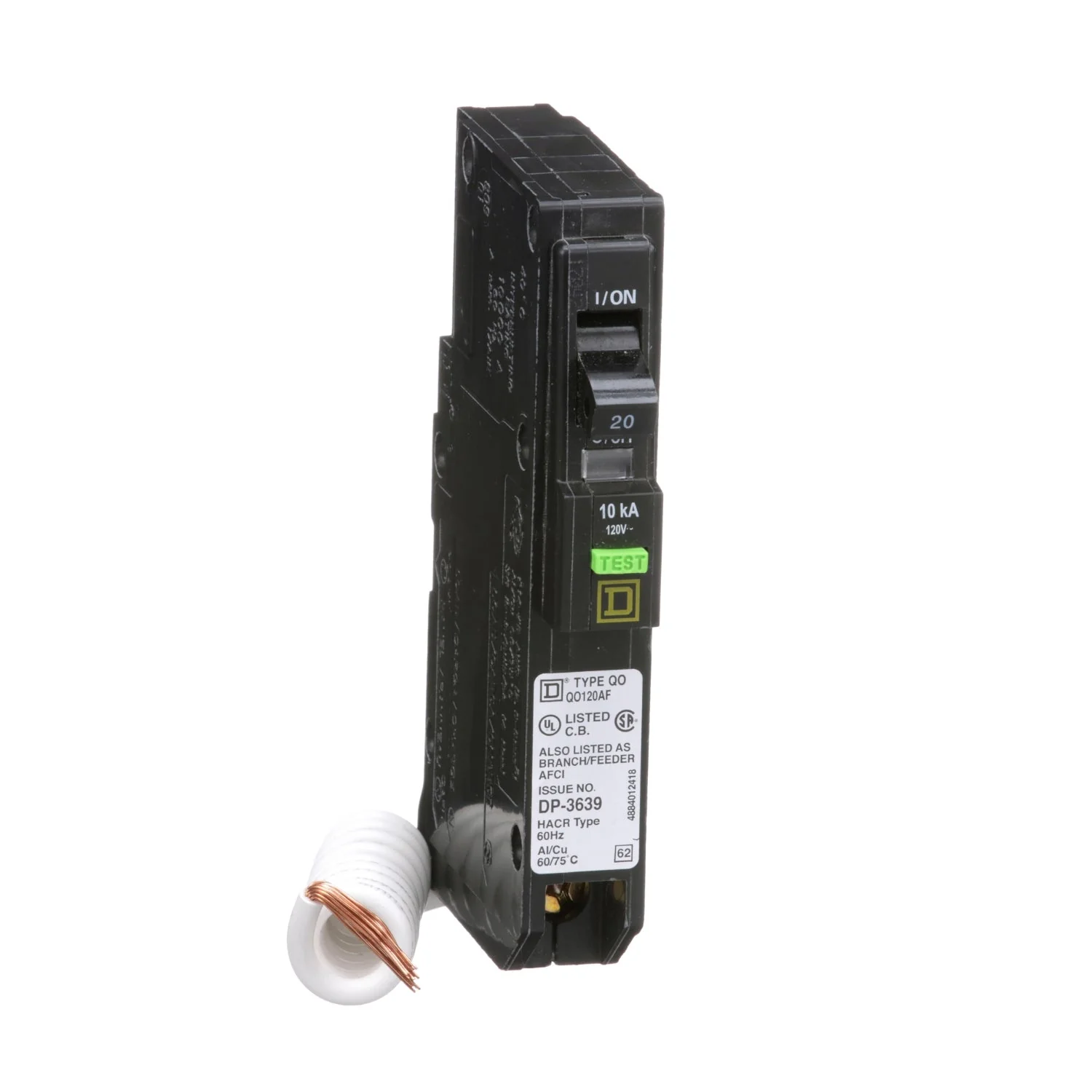 QO120AF - Square D - 20 Amp Molded Case Circuit Breaker