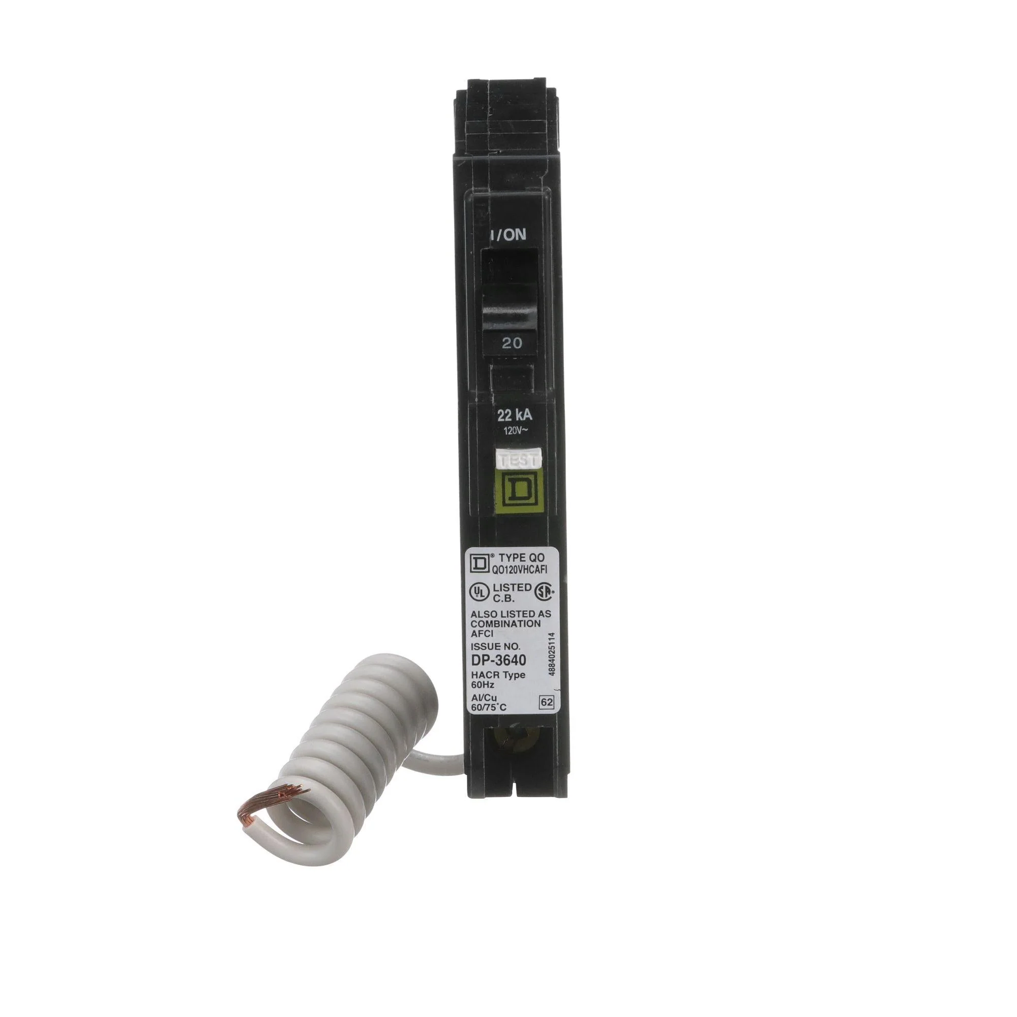 QO120VHCAFI - Square D - Molded Case Circuit Breakers