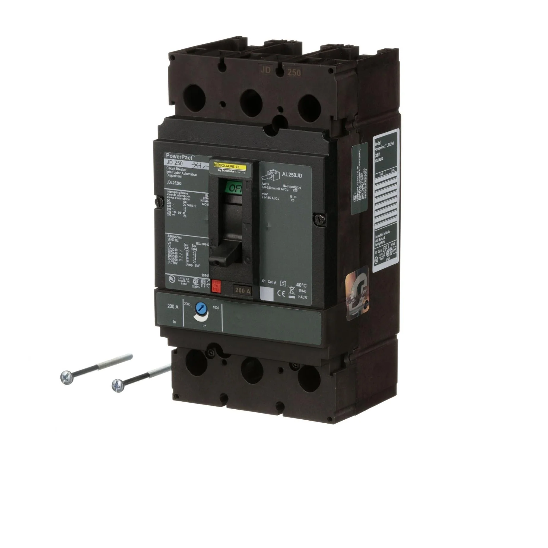 JDL26225 - Square D - Molded Case Circuit Breakers - Image 3