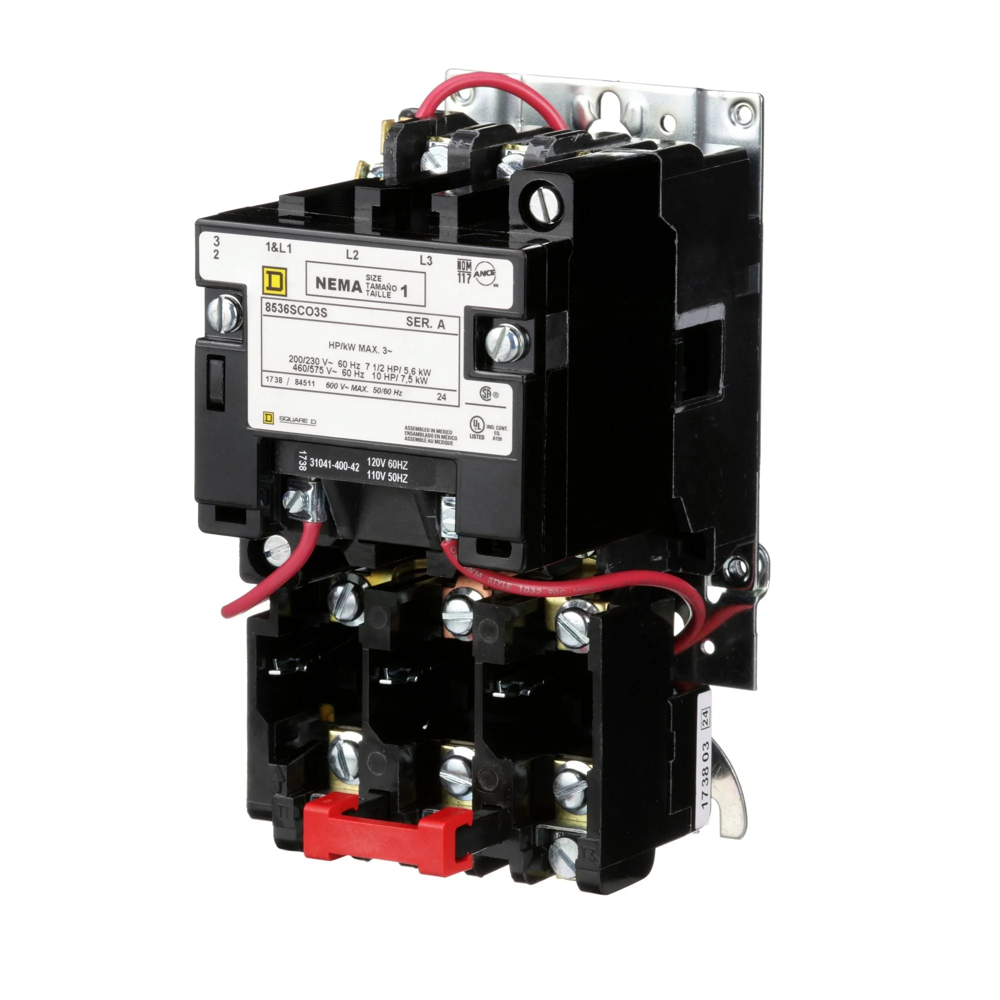 8536SCO3V03 - Square D - 27 Amp Electric Motor Starter - Image 3