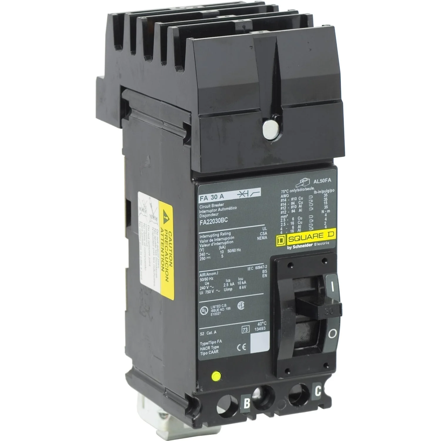 FA22030BC - Square D - 30 Amp Molded Case Circuit Breaker