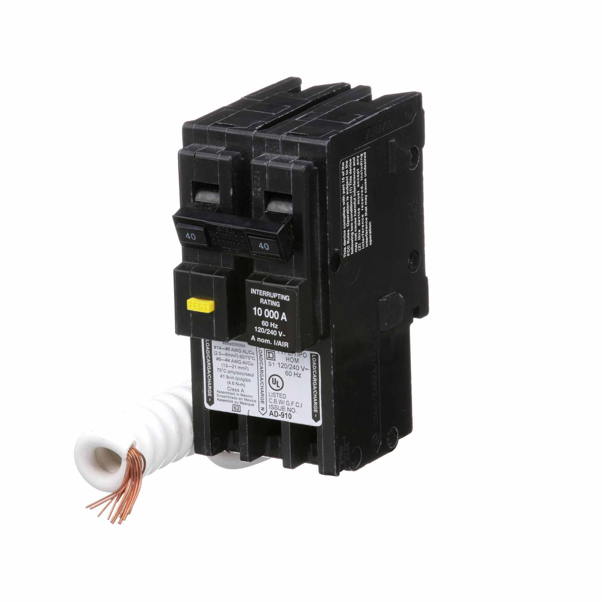 HOM240GFI - Square D - 40 Amp Ground Fault Circuit Breaker - Image 3