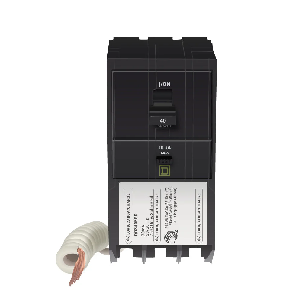 QO340EPD - Square D - 40 Amp GFEP Circuit Breaker
