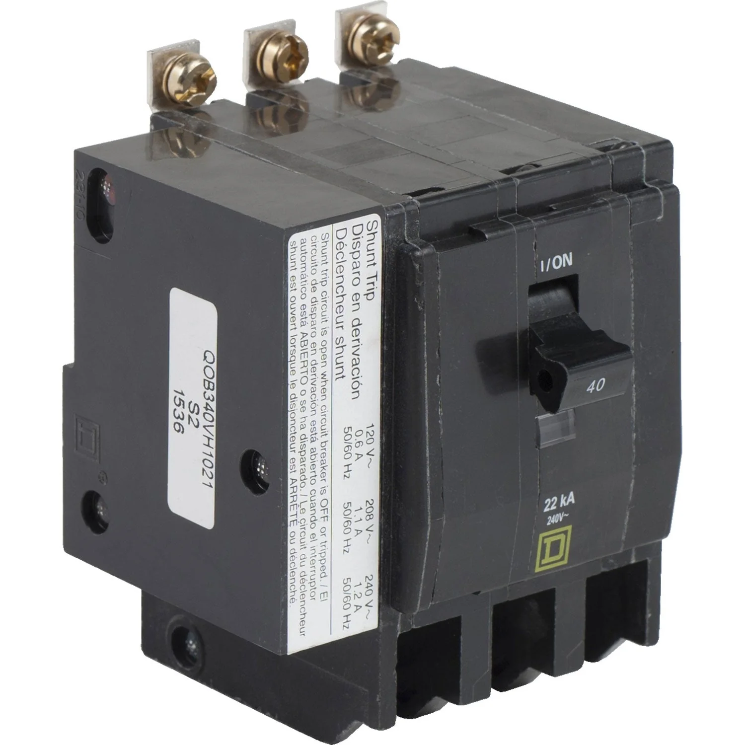 QOB340VH1021 - Square D - 40 Amp Molded Case Circuit Breaker