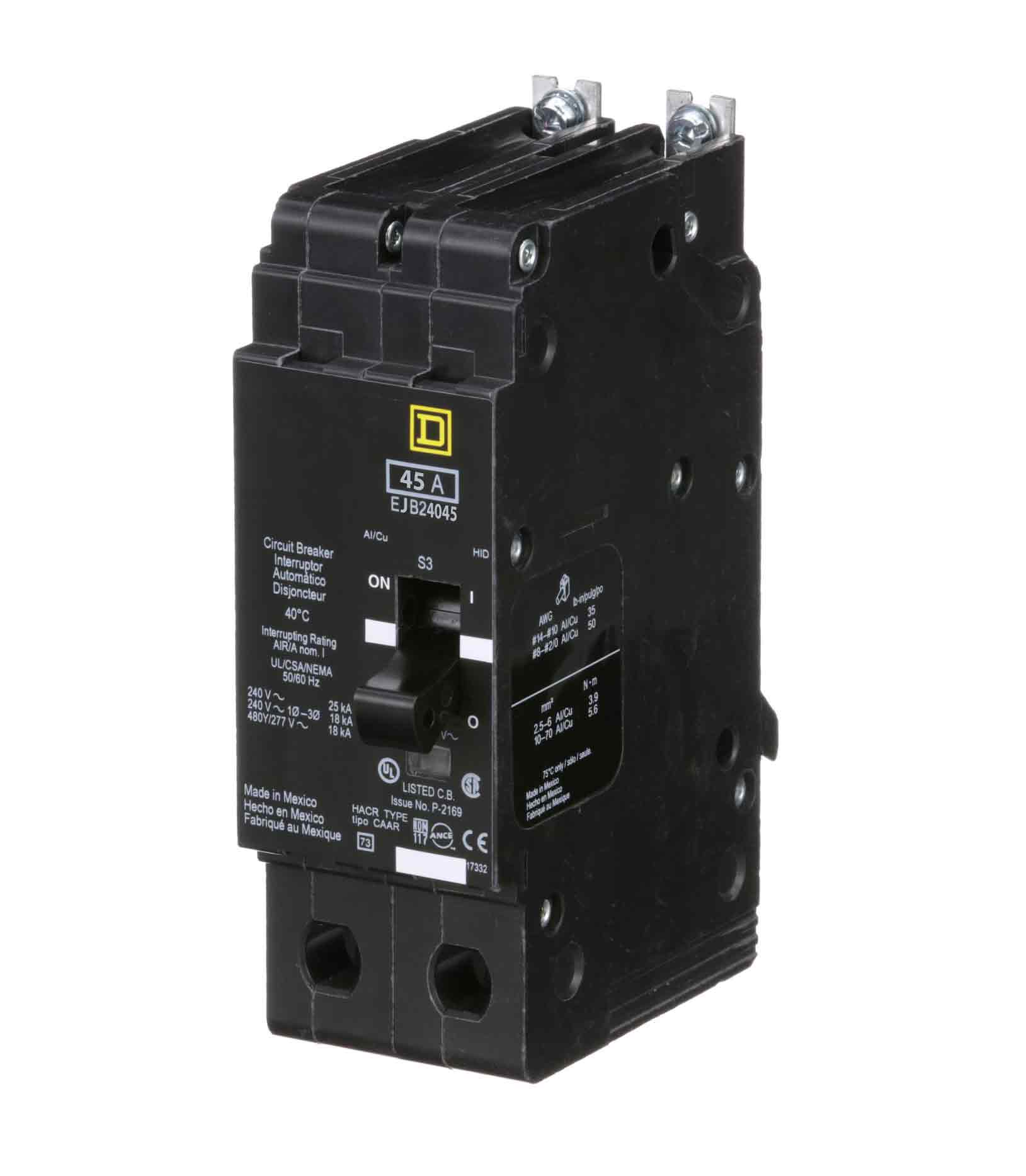 EJB24045 - Square D - 45 Amp Molded Case Circuit Breaker - Image 2