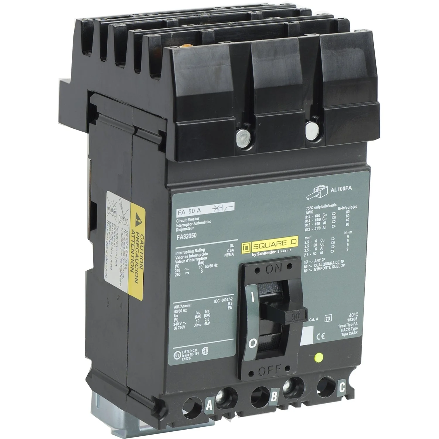 FA32050 - Square D - 50 Amp Molded Case Circuit Breaker
