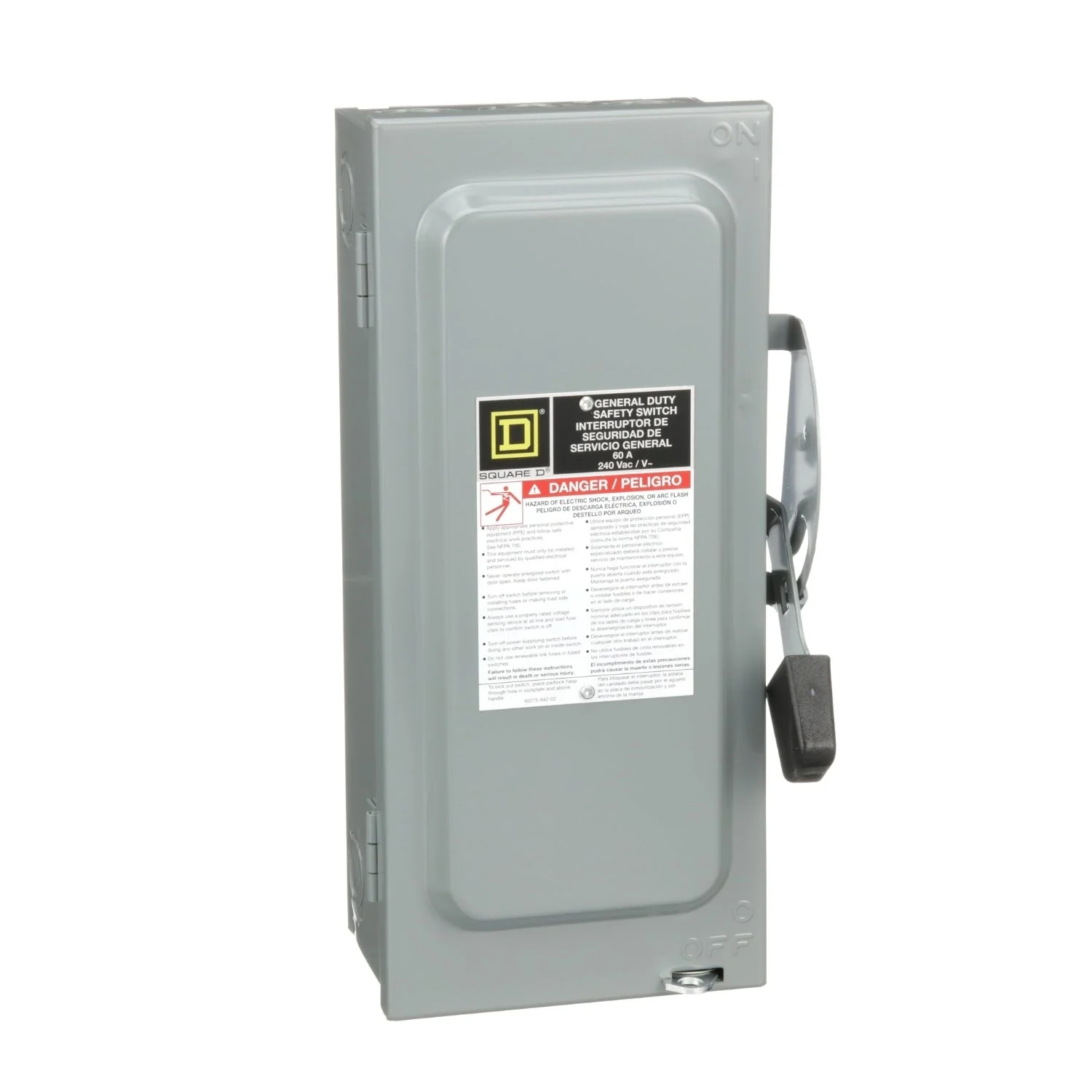 D222N - Square D - 60 Amp Disconnect and Safety Switch