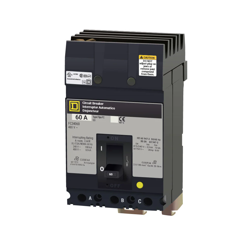 FC34060 - Square D - 60 Amp Molded Case Circuit Breaker - Image 2