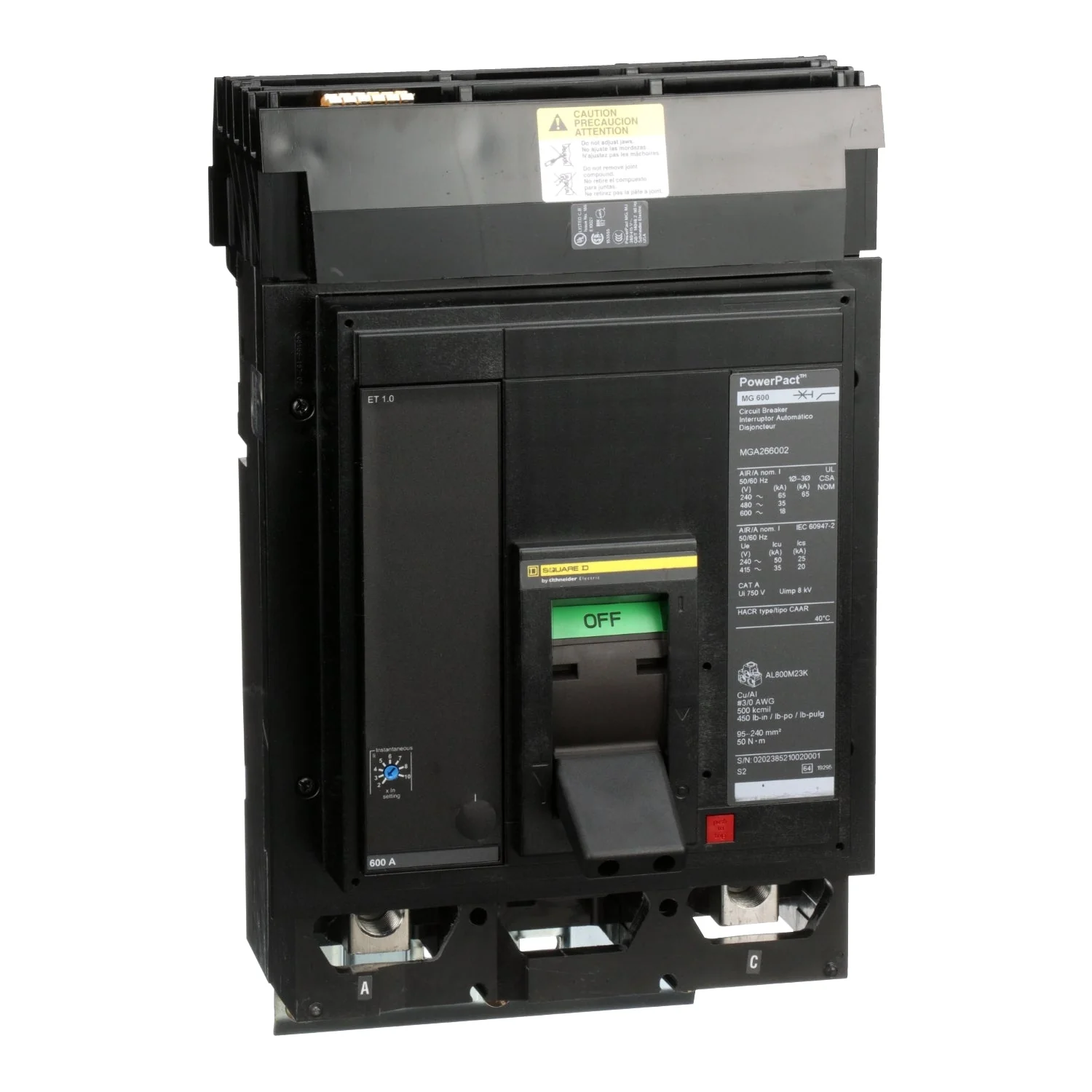 MGA266002 - Square D - Molded Case Circuit Breakers