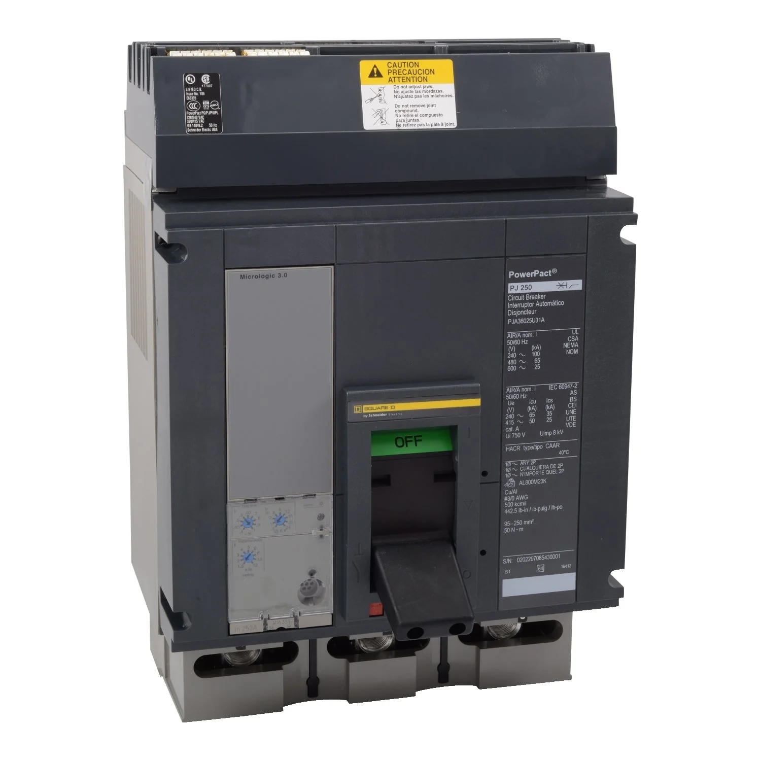 PJA36060U33A - Square D - Molded Case Circuit Breakers