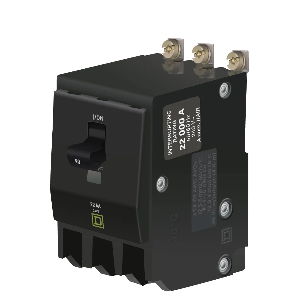 QOB390VH - Square D - 90 Amp 22kA Circuit Breaker - Image 2