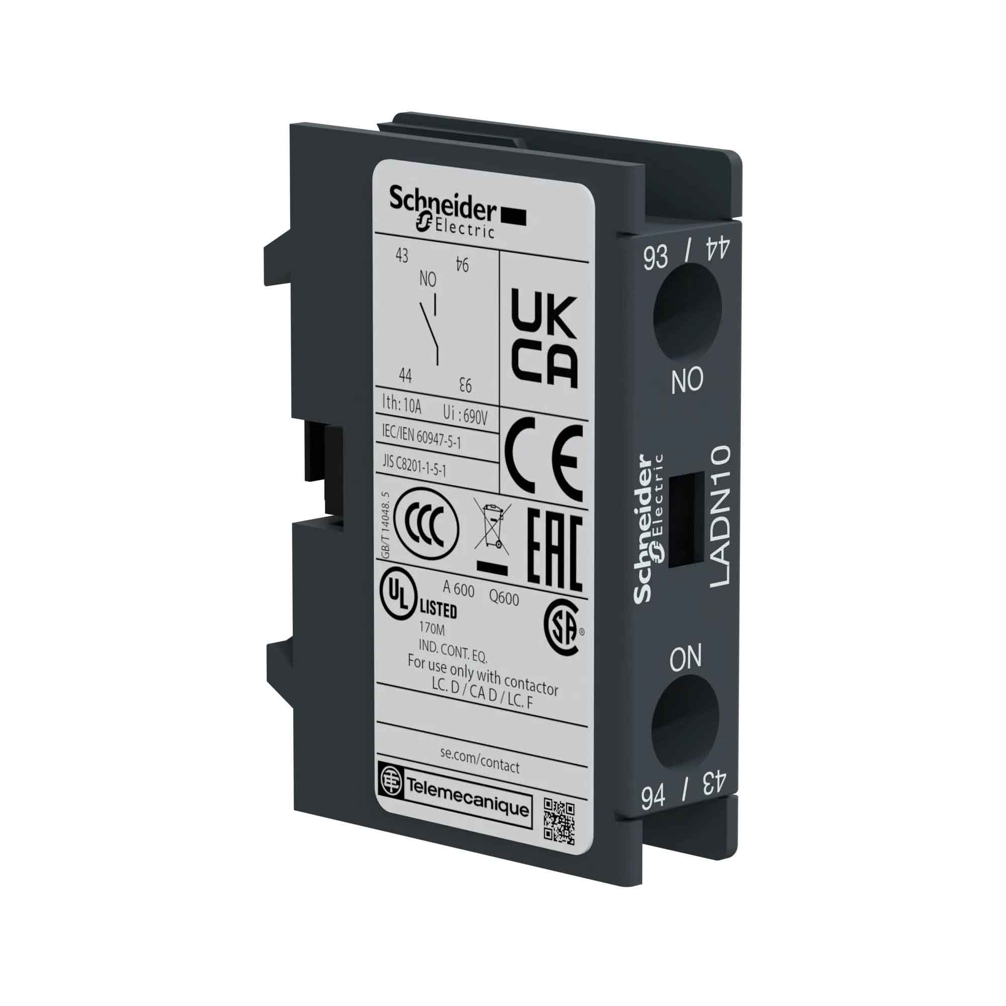 LADN10 - Square D - Auxiliary Contact Block - Image 2