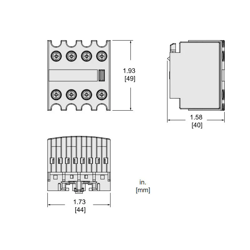 LADN40 - Square D - Auxiliary Contact Block - Image 2