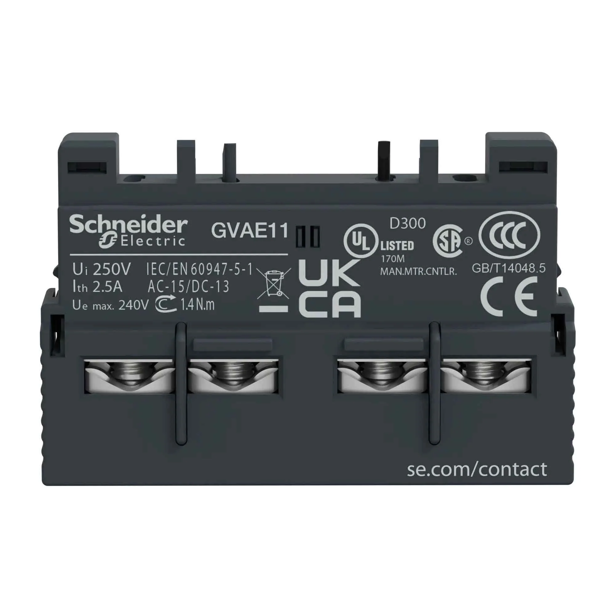 GVAE11 - Square D - Contactor And Motor Starter Auxiliary