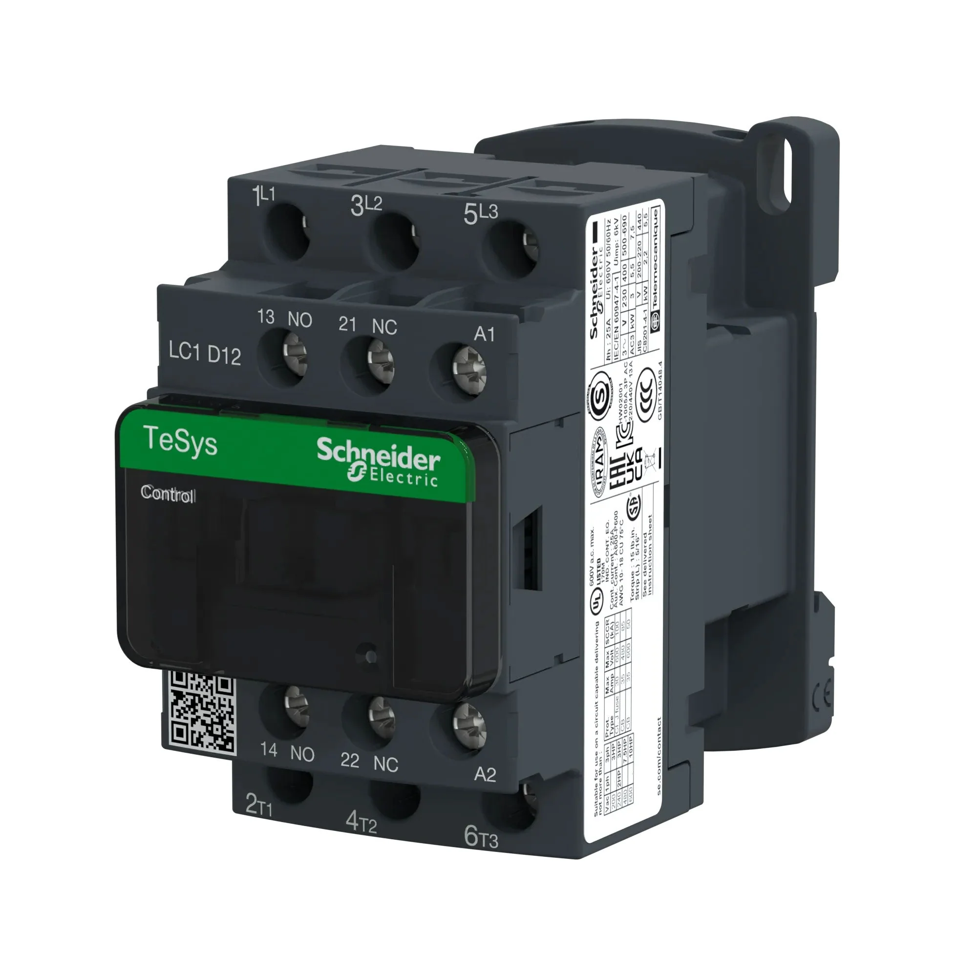LC1D12M7 - Square D - Contactor - Image 3