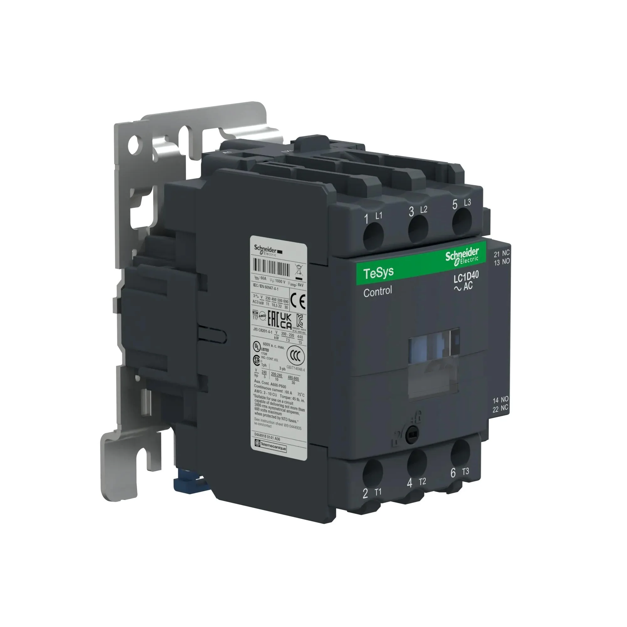 LC1D40G7 - Square D - Contactor - Image 3