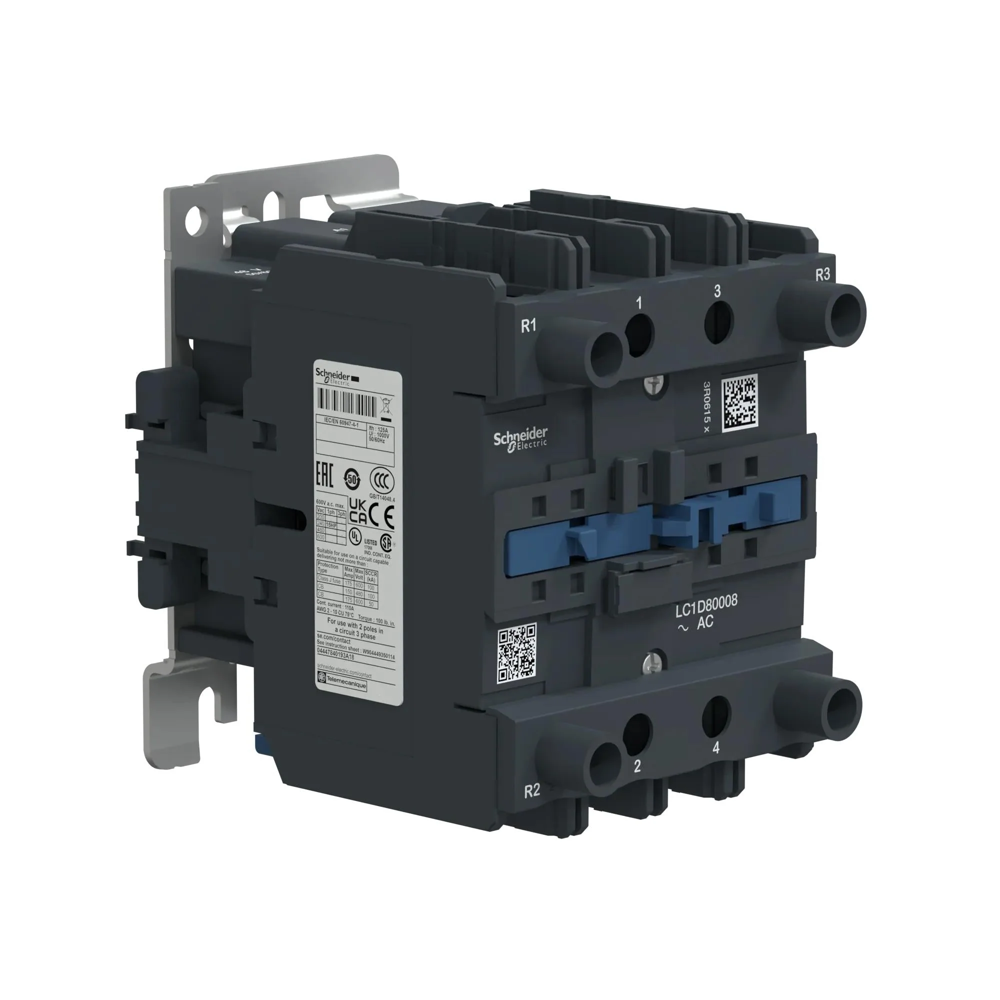 LC1D80008F7 - Square D - Contactor - Image 3