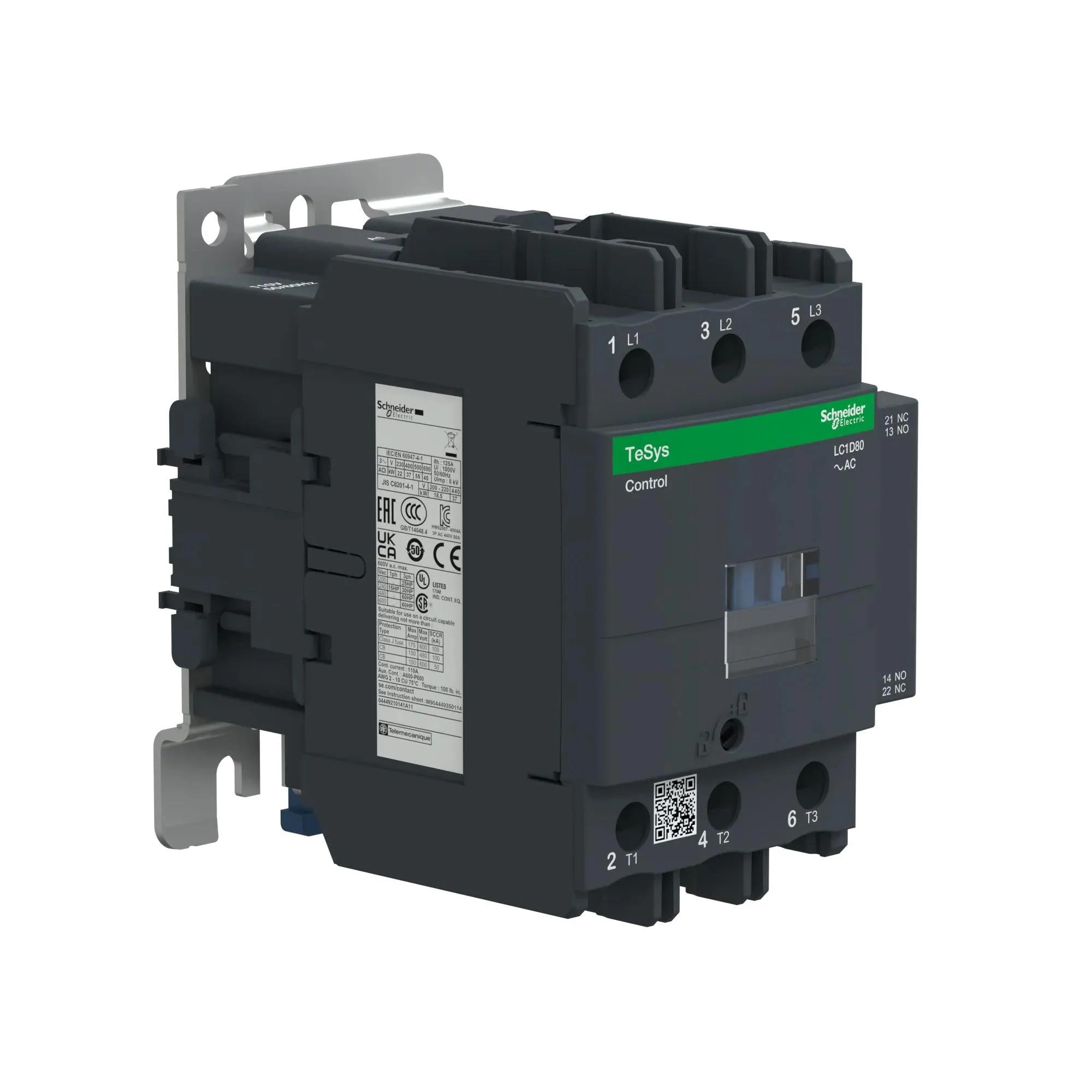 LC1D80F7 - Square D - Contactor - Image 3