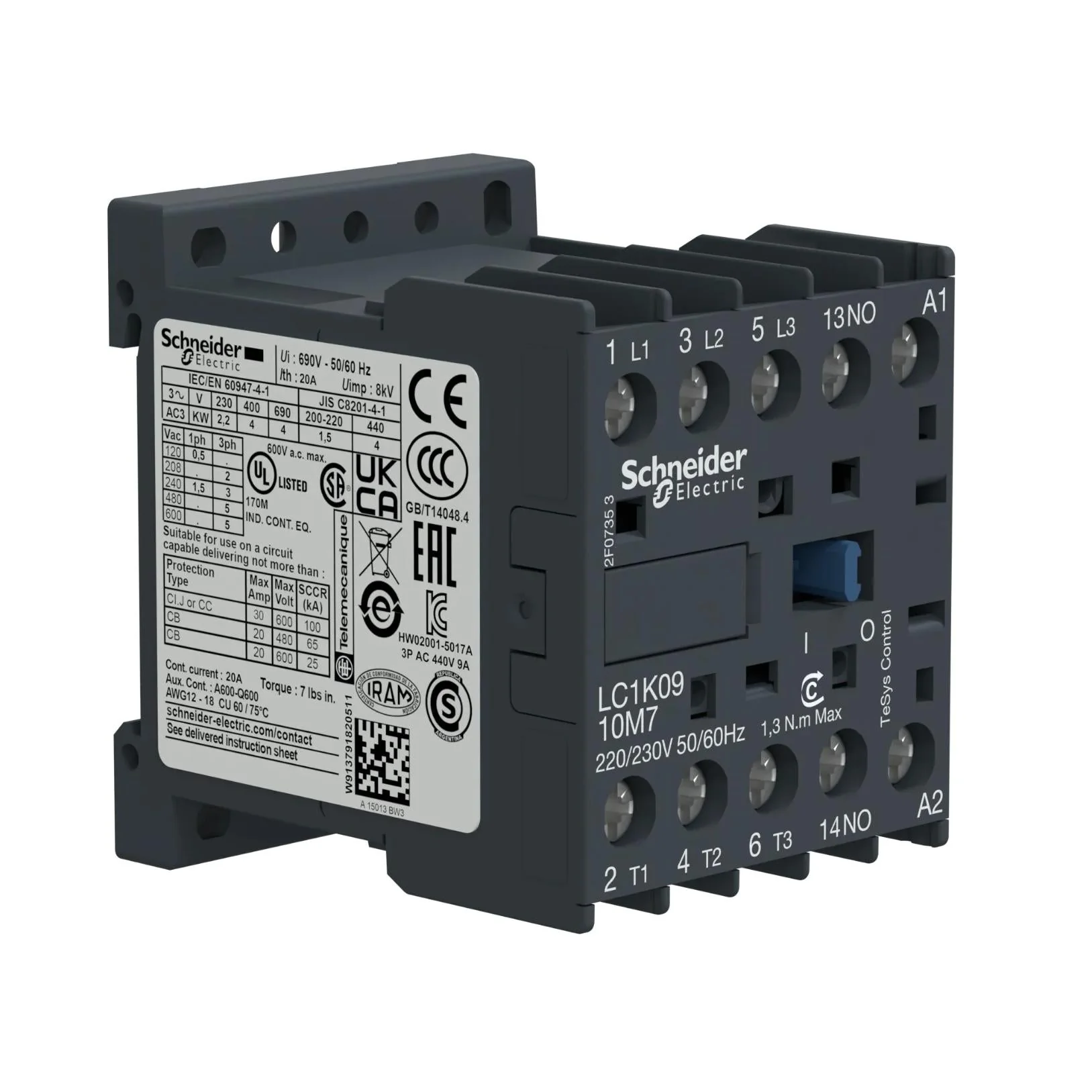 LC1K0910F7 - Square D - Contactor - Image 2