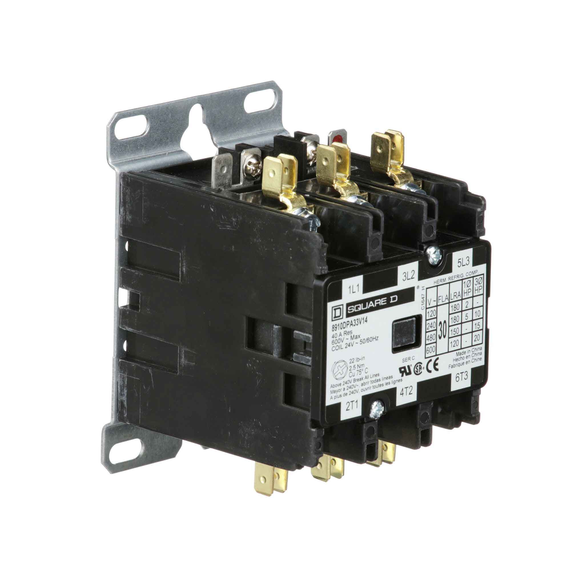 8910DPA33V14 - Square D - Definite Purpose Contactor - Image 2