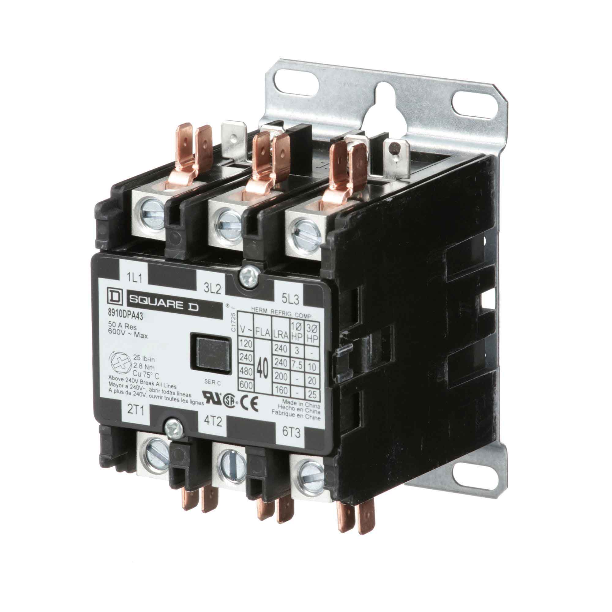 8910DPA43V06 - Square D - Definite Purpose Contactor - Image 3