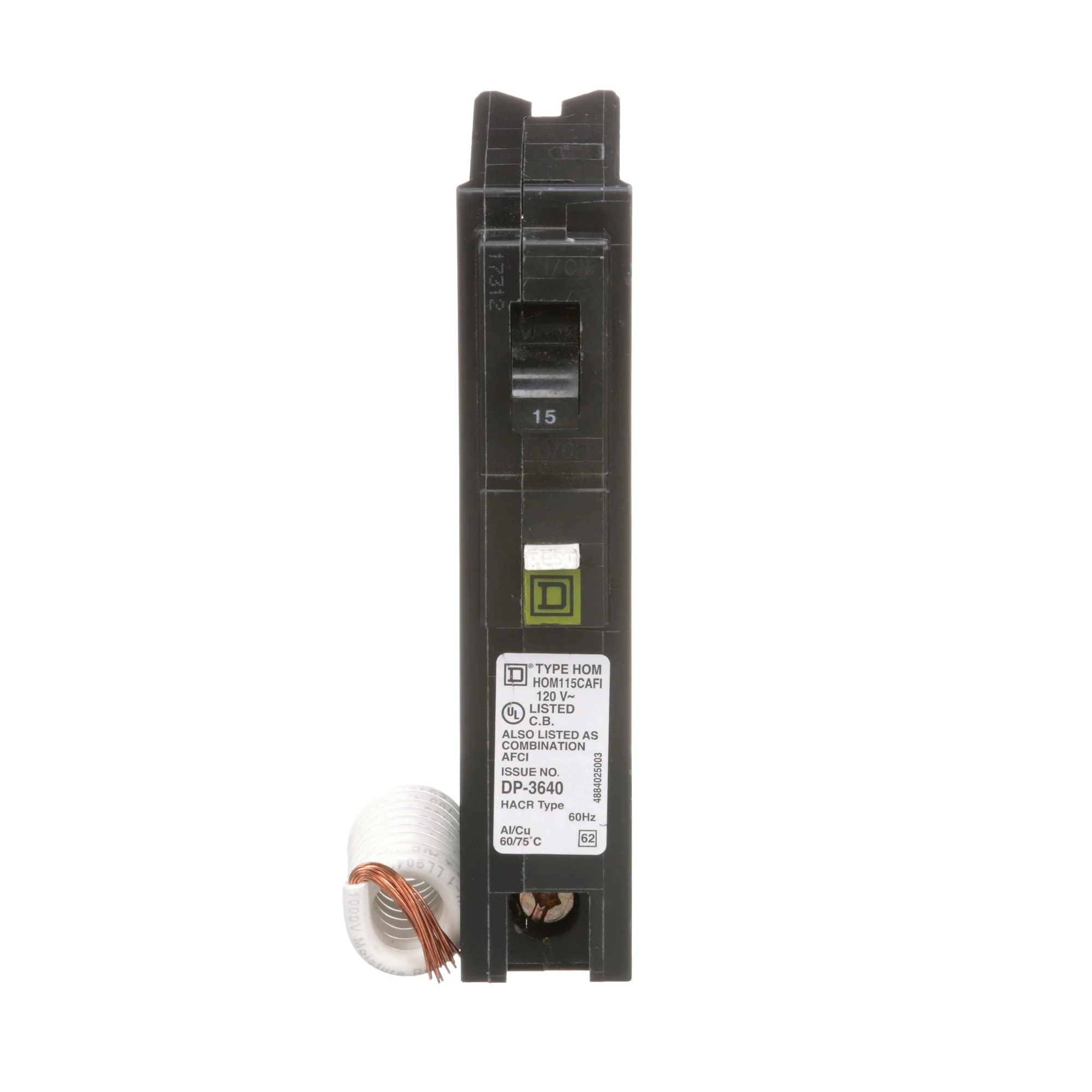 HOM115CAFI - Square D Homeline - Arc Fault (AFCI) Circuit Breaker