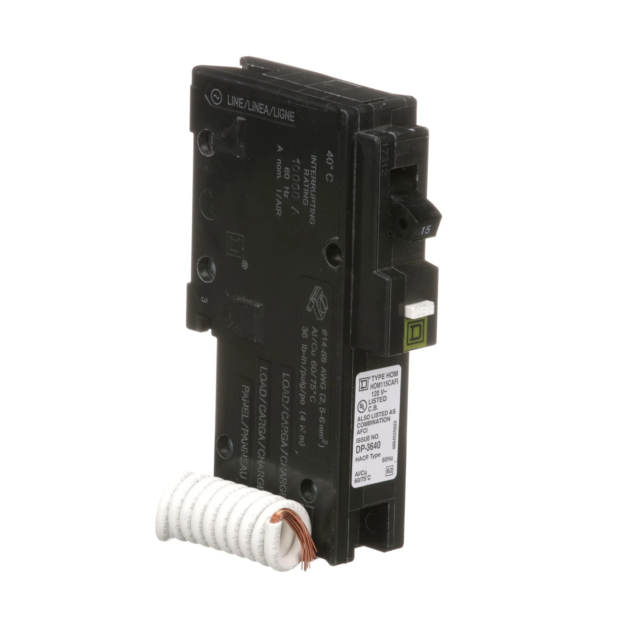 HOM115CAFI - Square D Homeline - Arc Fault (AFCI) Circuit Breaker - Image 2