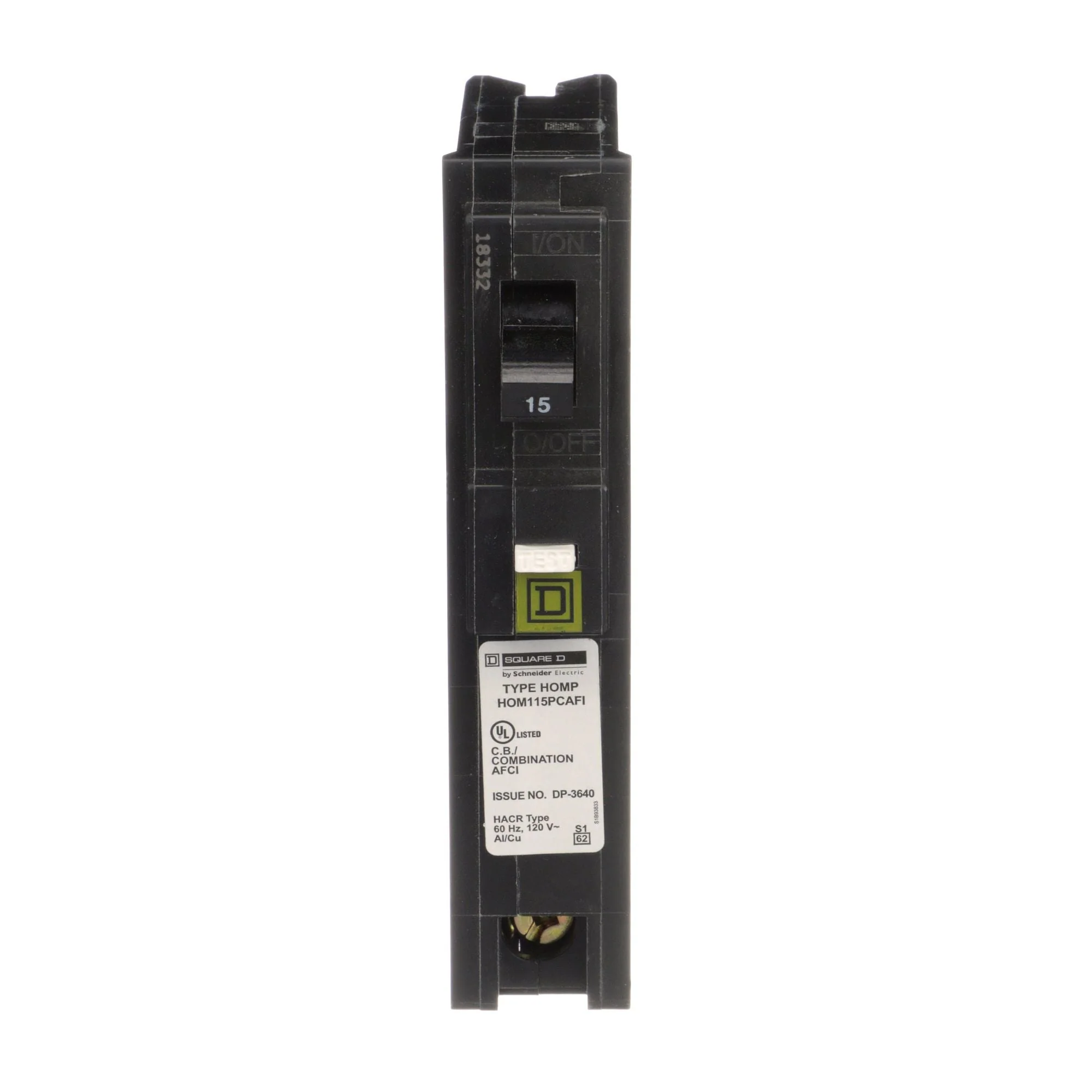 HOM115PCAFI - Square D Homeline - Arc Fault (AFCI) Circuit Breaker