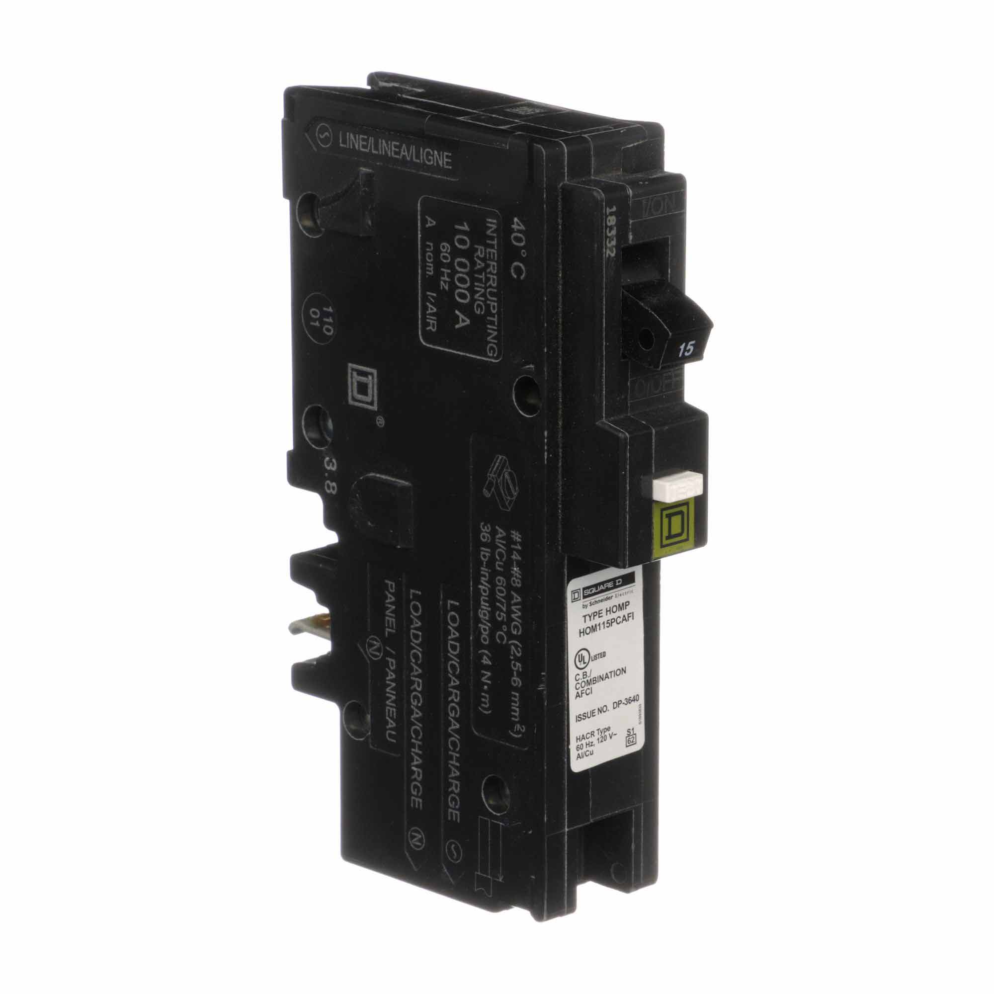 HOM115PCAFICP - Square D Homeline - Arc Fault (AFCI) Circuit Breaker - Image 2