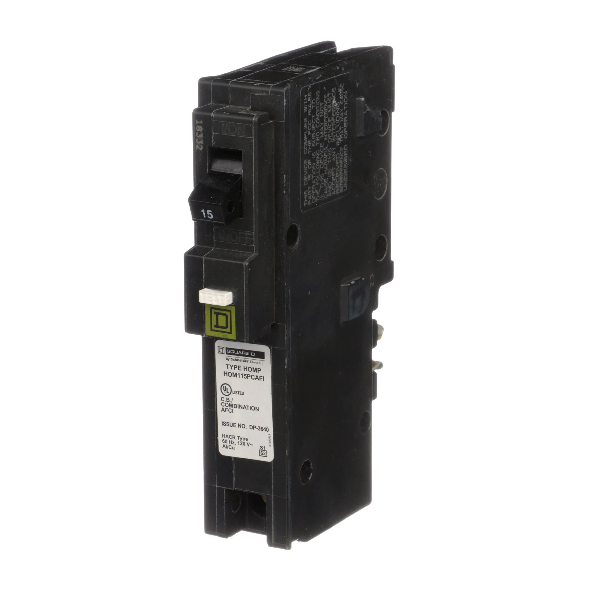 HOM115PCAFICP - Square D Homeline - Arc Fault (AFCI) Circuit Breaker - Image 3