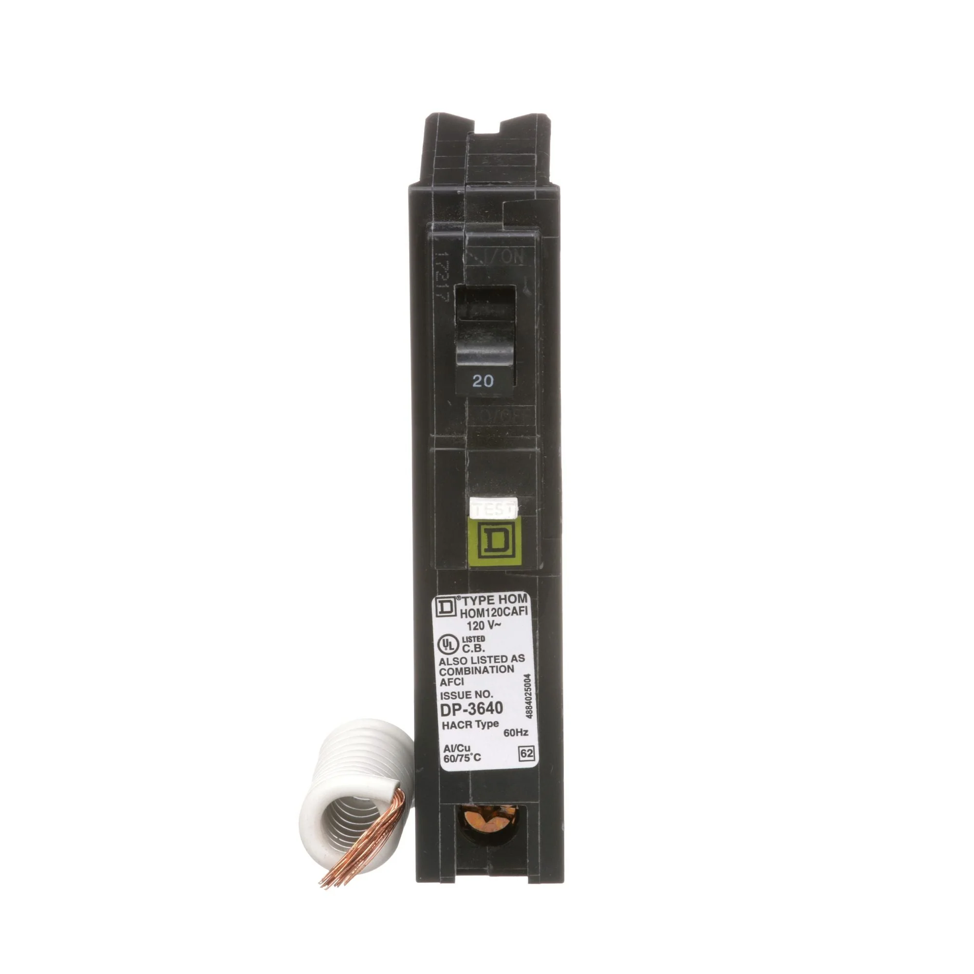 HOM120CAFI - Square D Homeline - Arc Fault (AFCI) Circuit Breaker