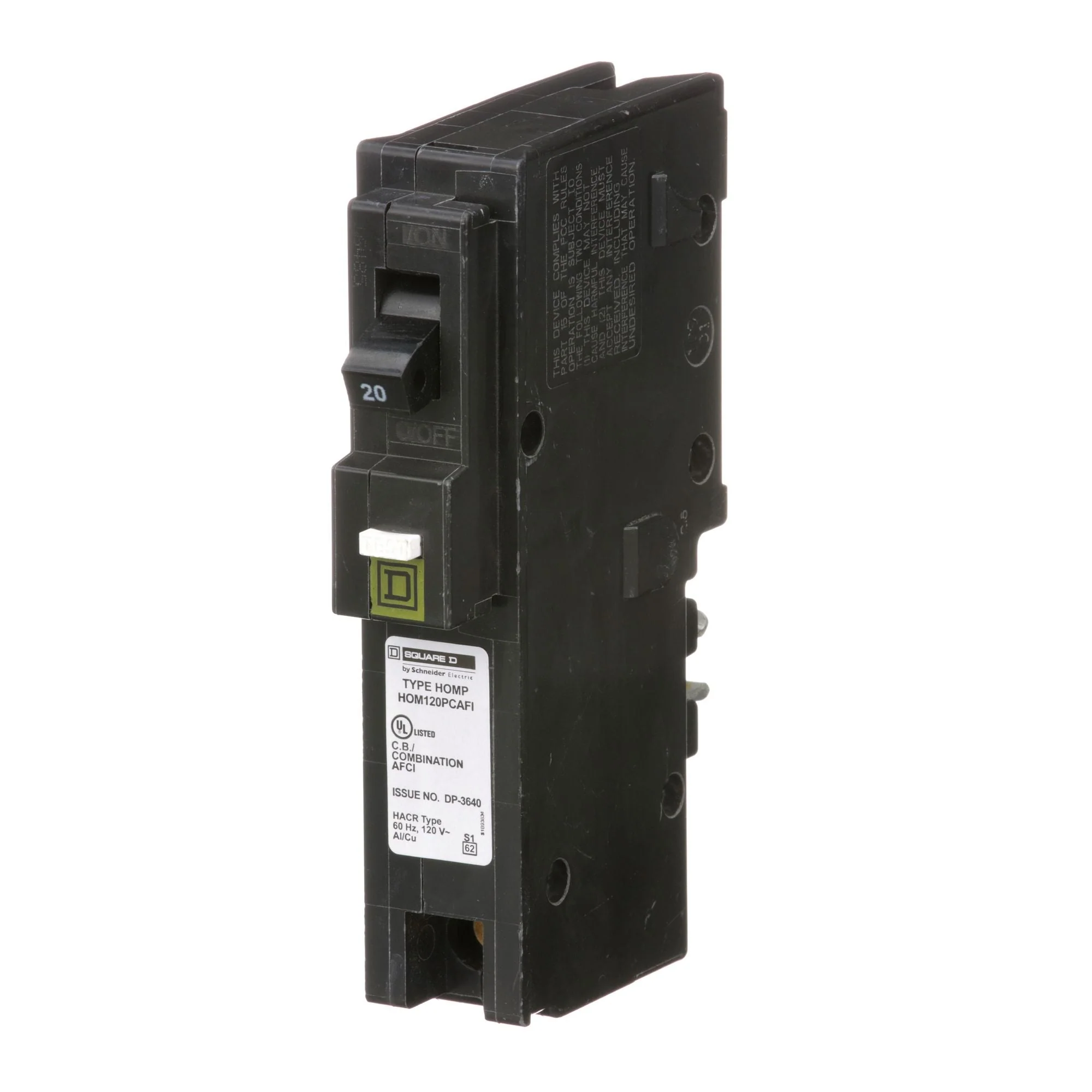 HOM120PCAFICP - Square D Homeline - Arc Fault (AFCI) Circuit Breaker - Image 3