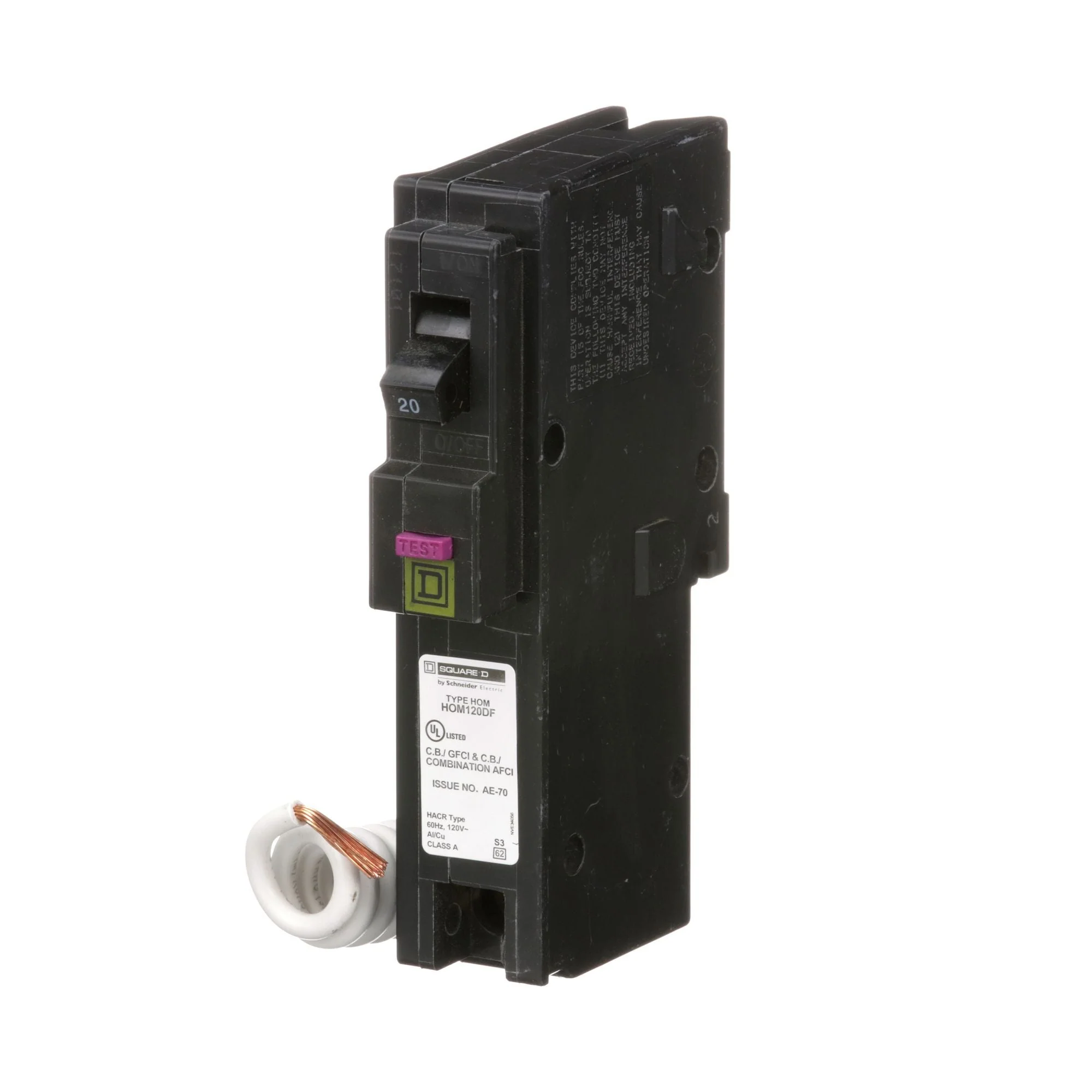 HOM120DF - Square D Homeline - Dual Function Circuit Breaker - Image 3