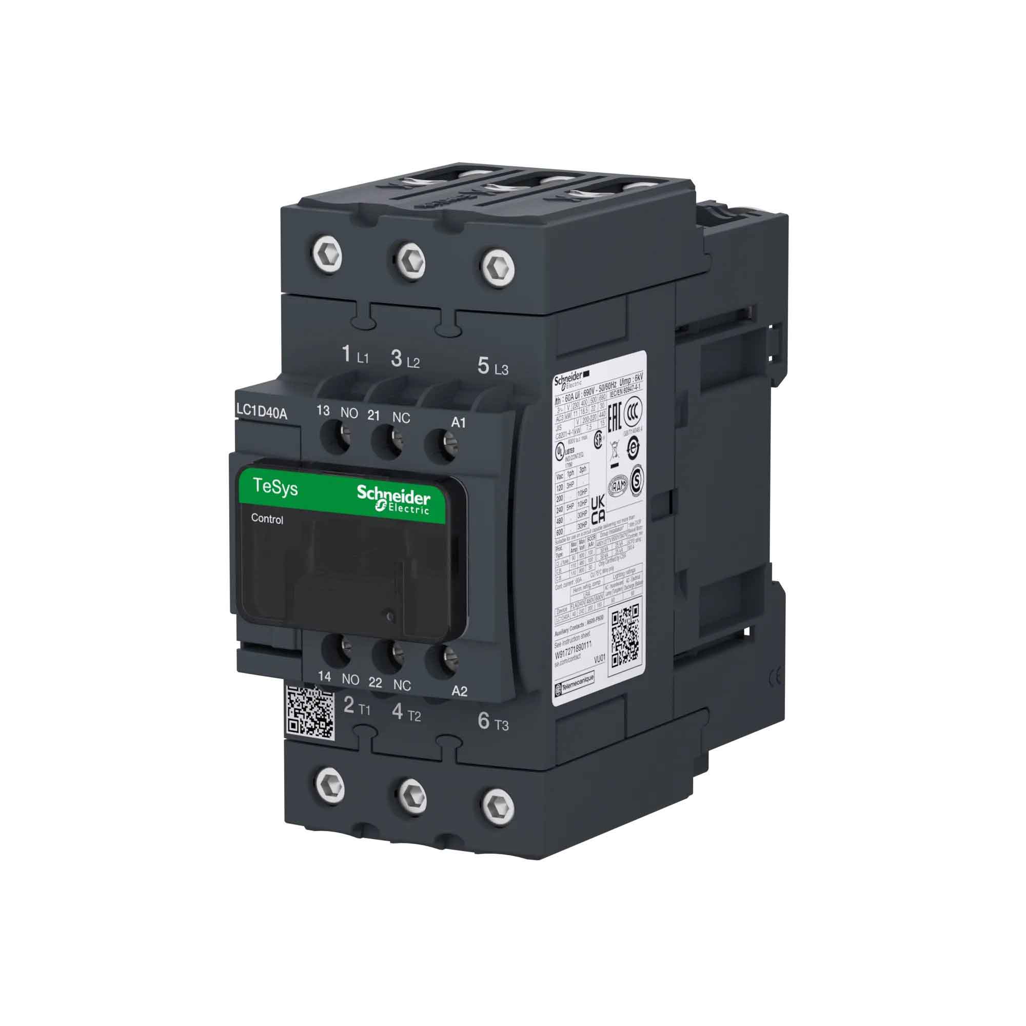 LC1D40AG7 - Square D - Magnetic Contactor - Image 3