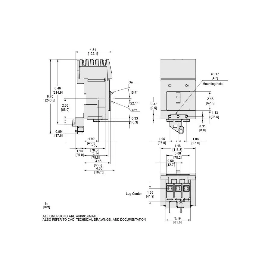 BGA36025 - Square D - Molded Case Circuit Breaker - Image 5