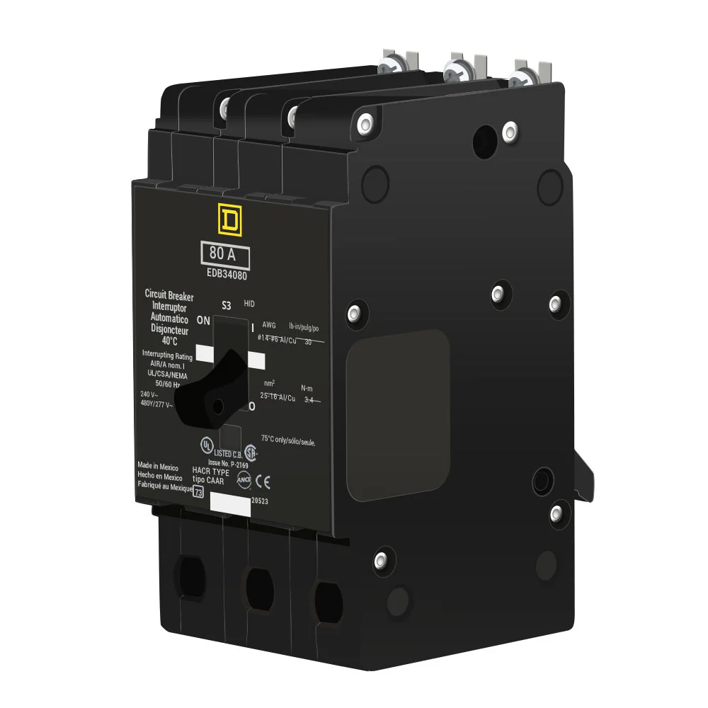 EDB34080 - Square D - Molded Case Circuit Breaker - Image 2