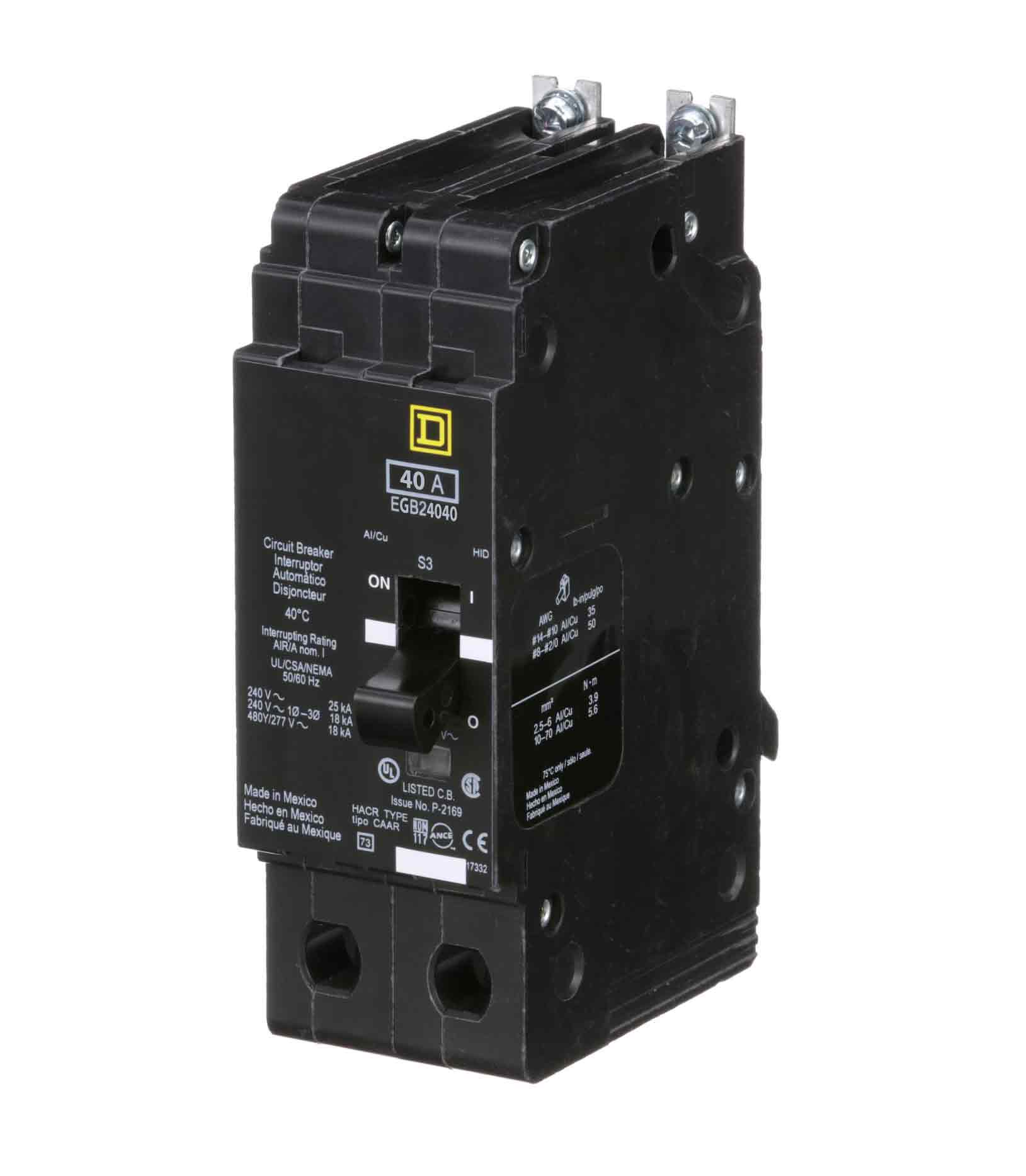 EGB24040 - Square D - Molded Case Circuit Breaker - Image 2