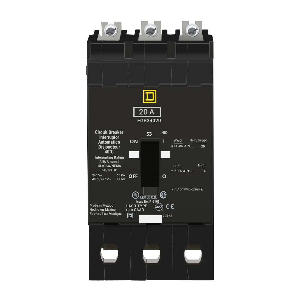 EGB34020 - Square D - Molded Case Circuit Breaker