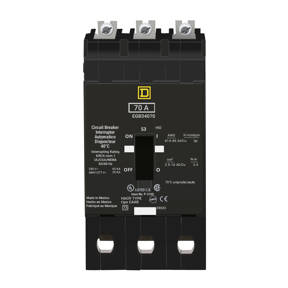 EGB34070 - Square D - Molded Case Circuit Breaker