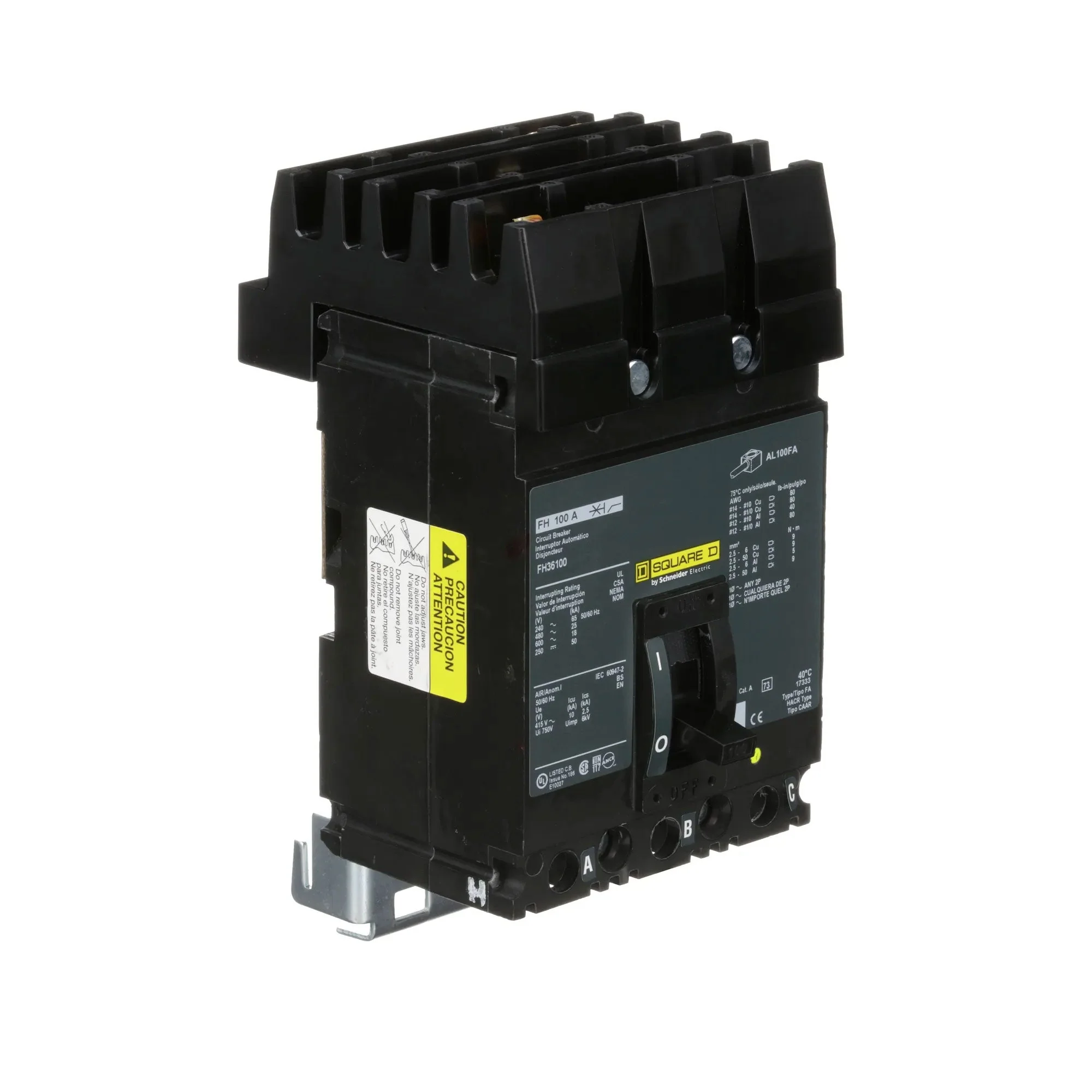 FH36100 - Square D - Molded Case Circuit Breaker - Image 2