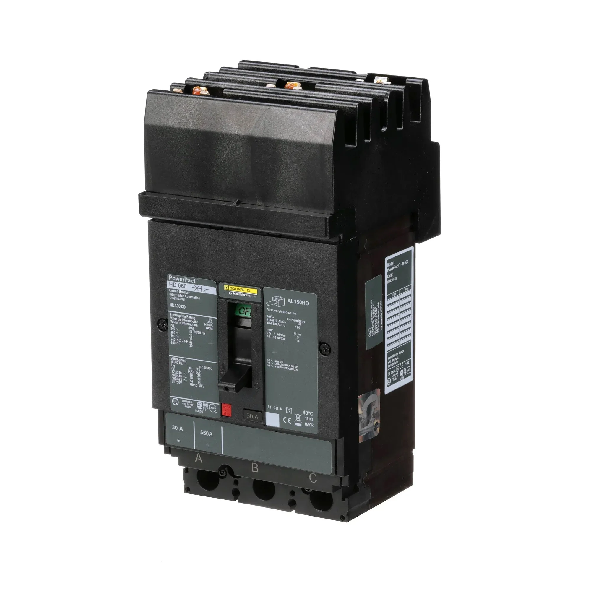HDA36030 - Square D - Molded Case Circuit Breaker - Image 3