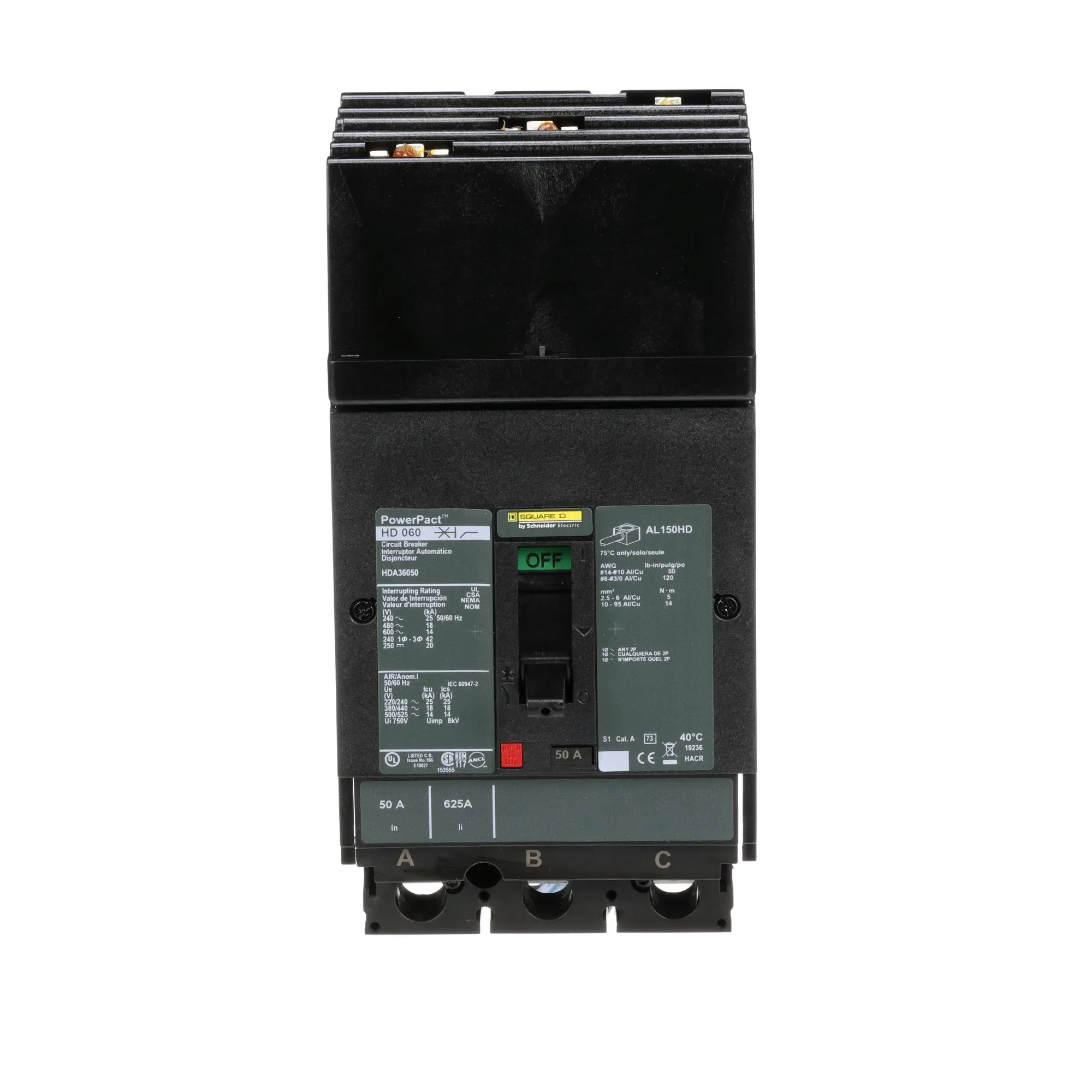 HDA36050 - Square D - Molded Case Circuit Breaker