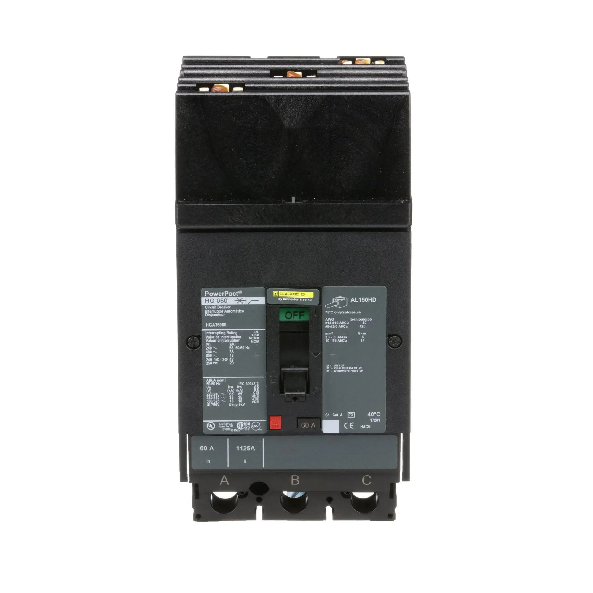 HGA36060 - Square D - Molded Case Circuit Breaker
