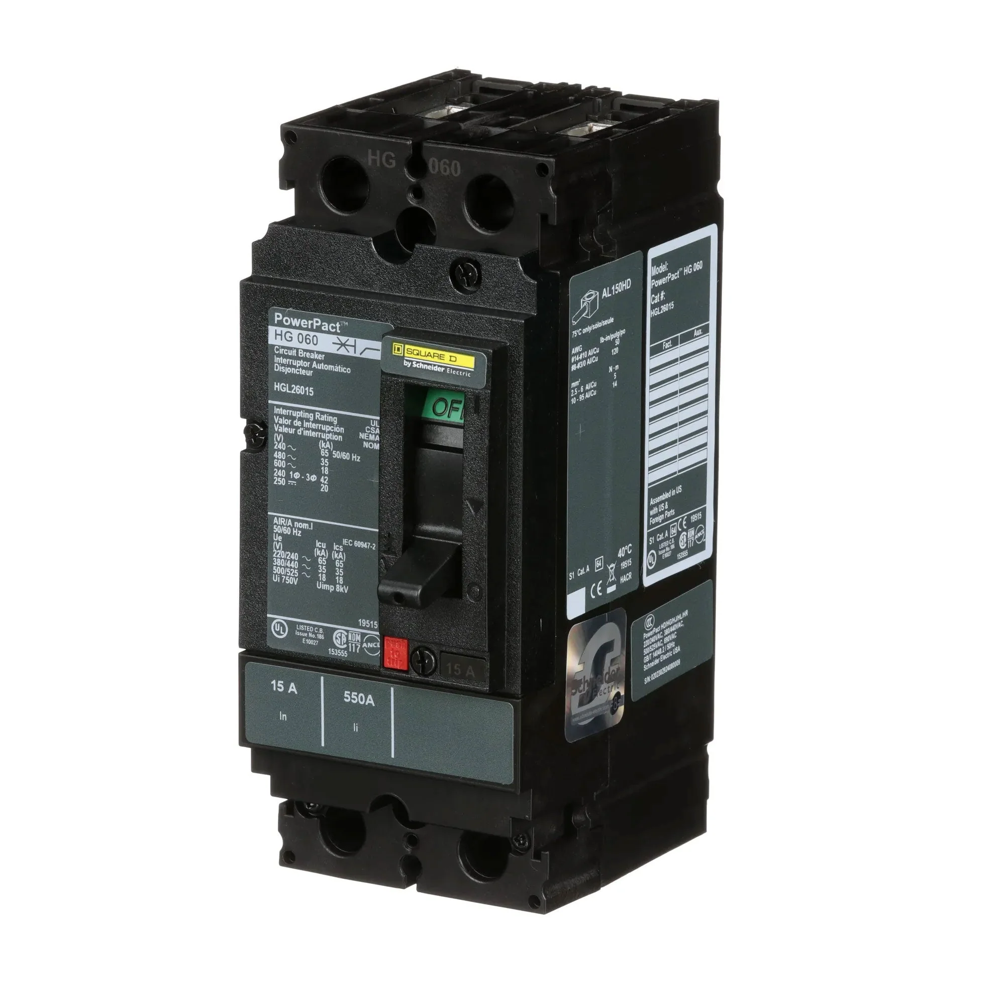 HGL26060 - Square D - Molded Case Circuit Breaker - Image 3