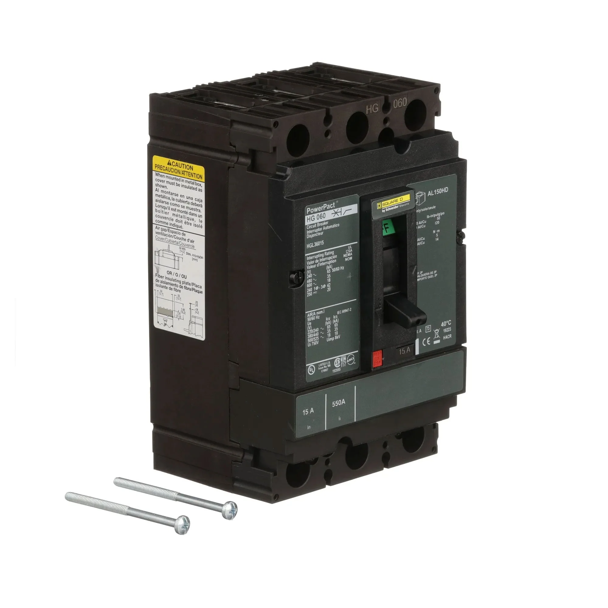 HGL36015 - Square D - Molded Case Circuit Breaker - Image 2